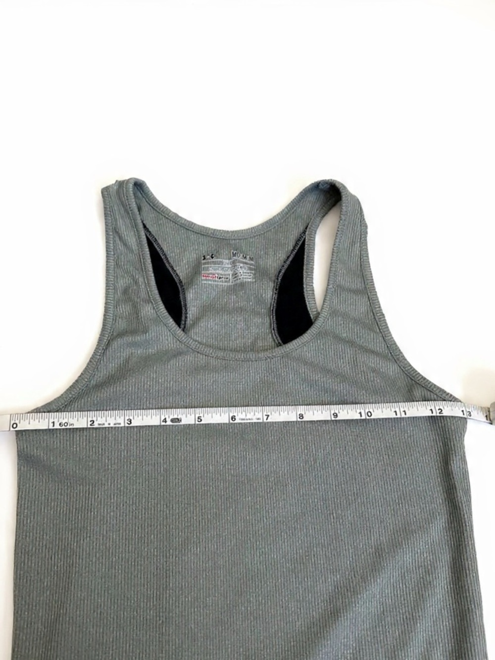 Under Armour Light Gray Ribbed Racerback Tank - Picture 7 of 7